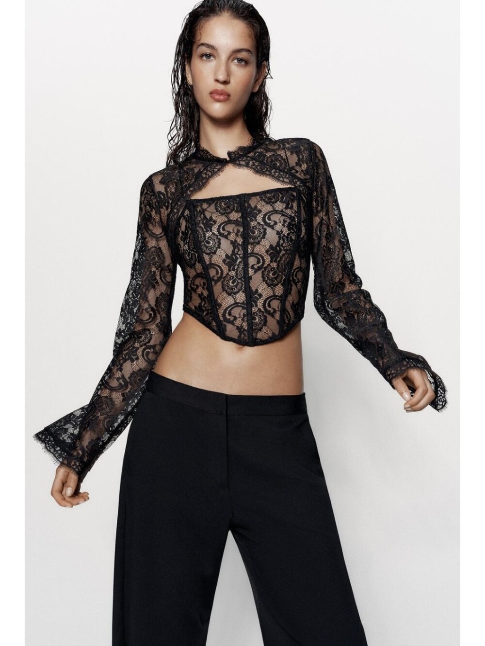 ZARA LACE CORSET TOP